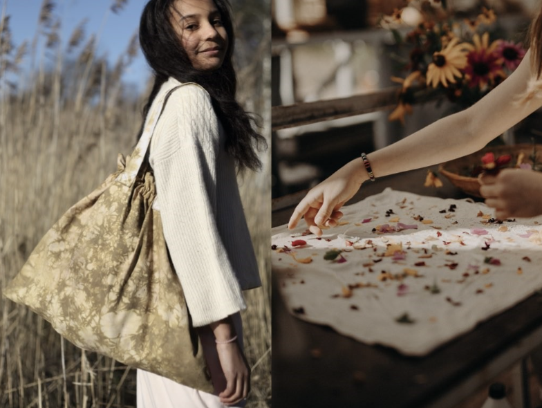 Prova på att trycka med blommor!